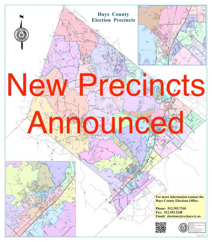 New Precincts Announced - KBAD - Kyle/Buda-Area Democrats