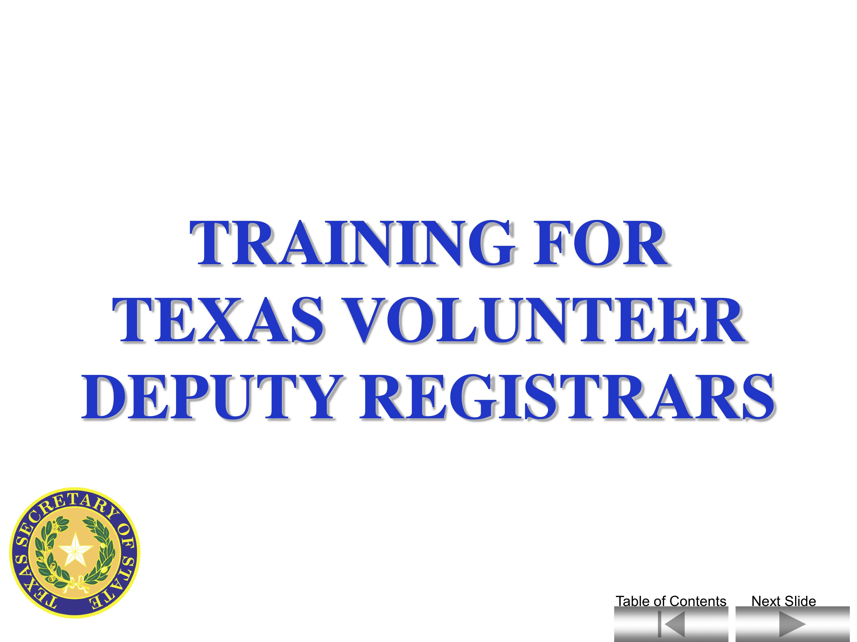 image of training guide for Volunteer Deputy Registrar exam