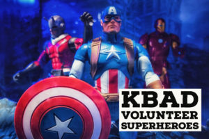 image of superheroes as volunteers