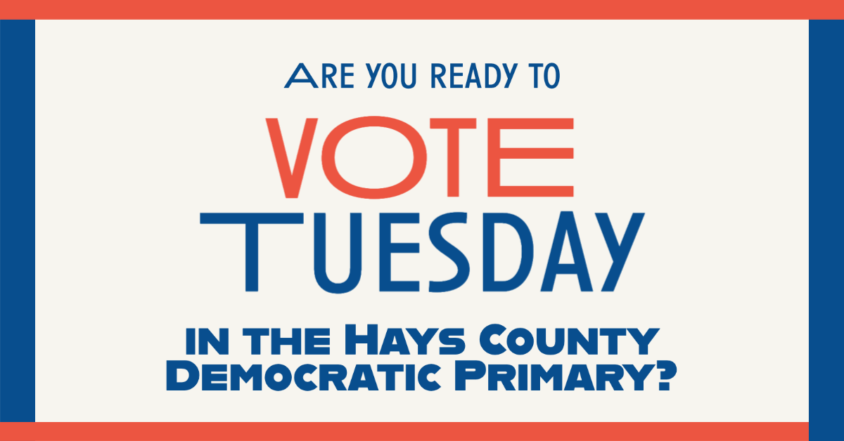 Vote Tuesday in Dem Primary