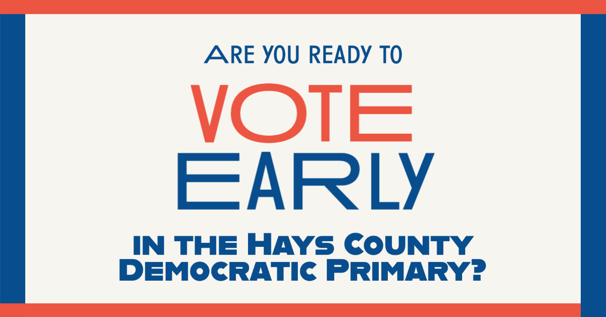 vote early in Dem Primary