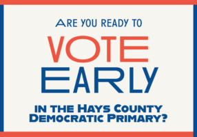 vote early in Dem Primary 3-2